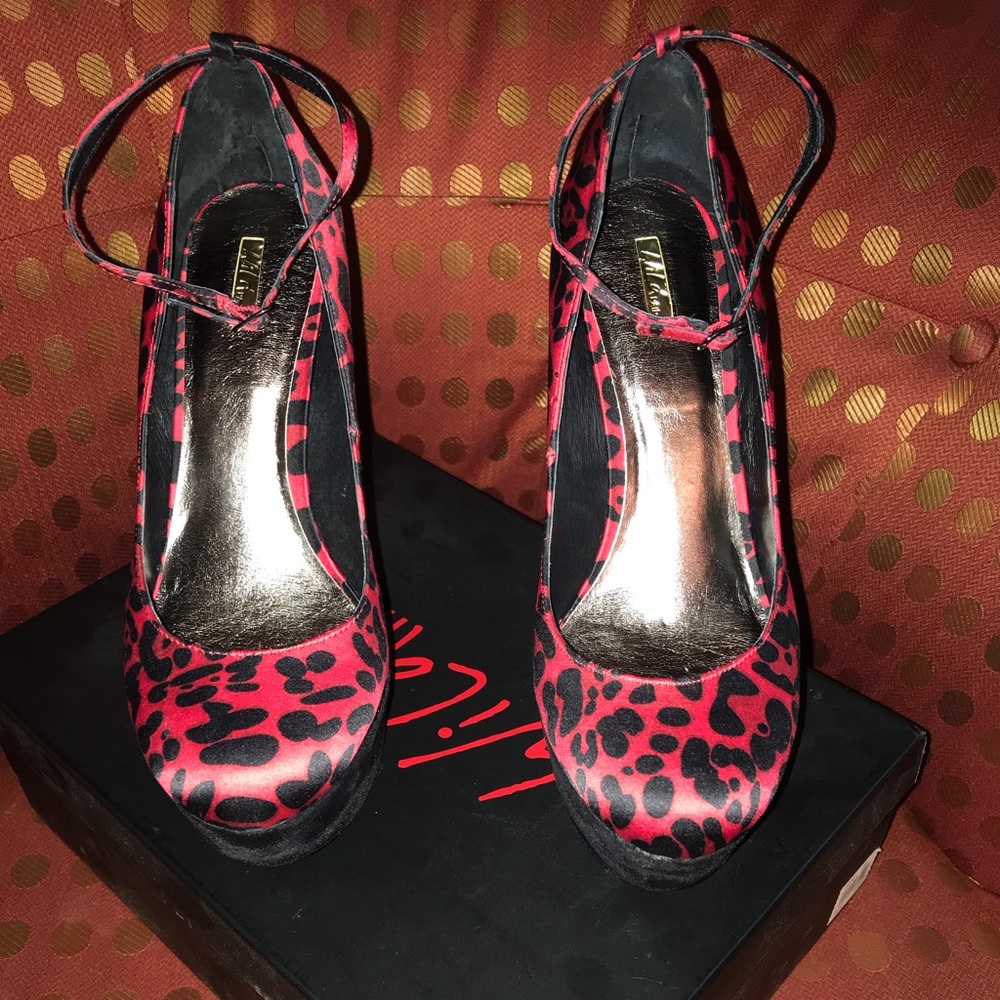 High heel wedges lady shoes